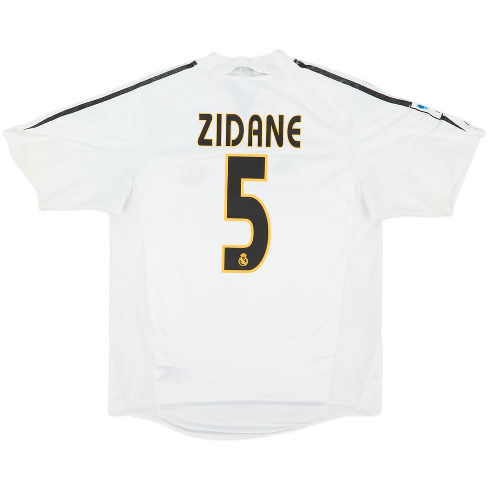 2004-05 Real Madrid Home Shirt Zidane #5 - 6/10 - (M)