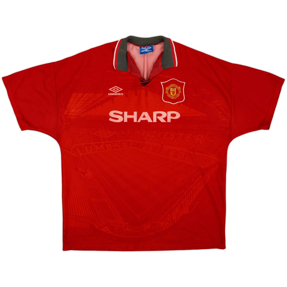 1994-96 Manchester United Home Shirt - 5/10 - (XXL)