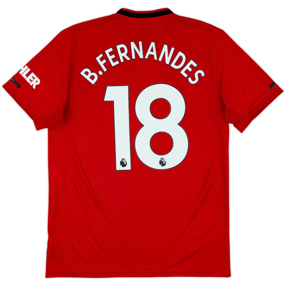 2019-20 Manchester United Home Shirt B.Fernandes #18 - 5/10 - (M)