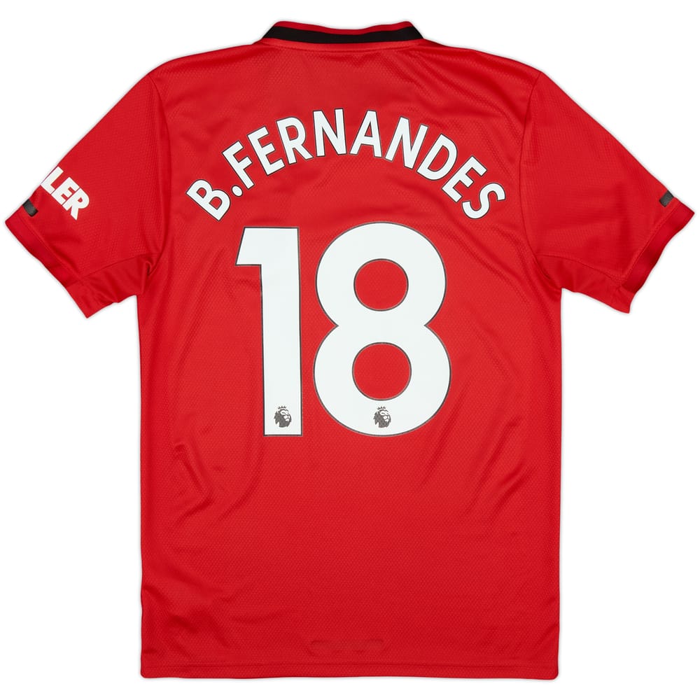 2019-20 Manchester United Home Shirt B.Fernandes #18 - 6/10 - (S)