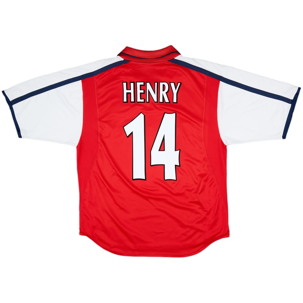 2000-02 Arsenal Home Shirt Henry #14 - 8/10 - (L)