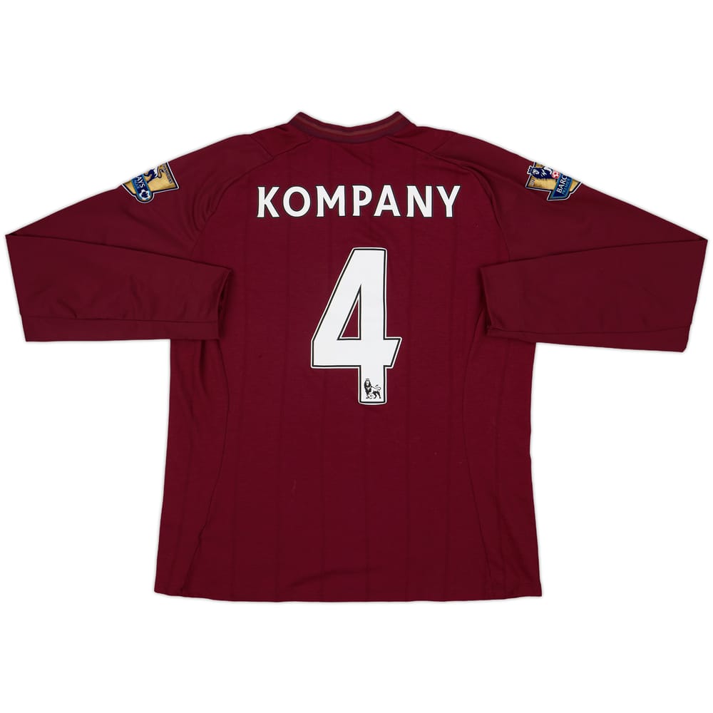 2012-13 Manchester City Away L/S Shirt Kompany #4 - 8/10 - (L)