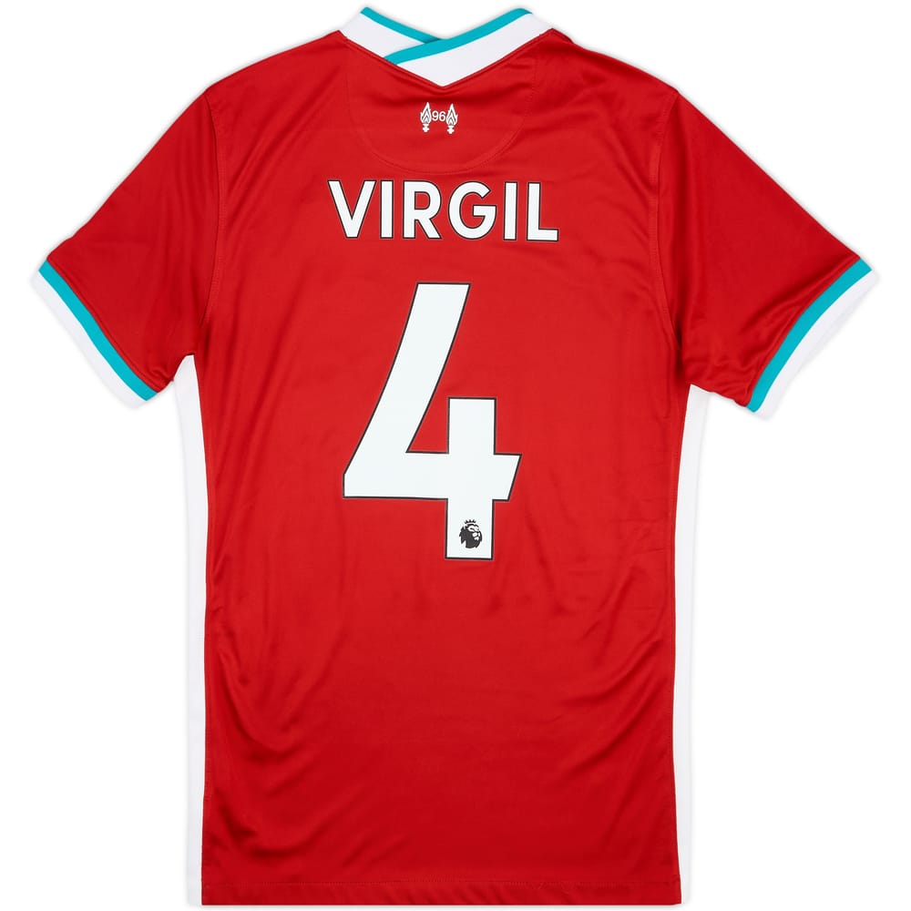 2020-21 Liverpool Home Shirt Virgil #4 - 6/10 - (S)