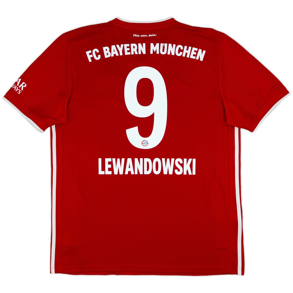 2020-21 Bayern Munich Home Shirt Lewandowski #9 - 6/10 - (L)