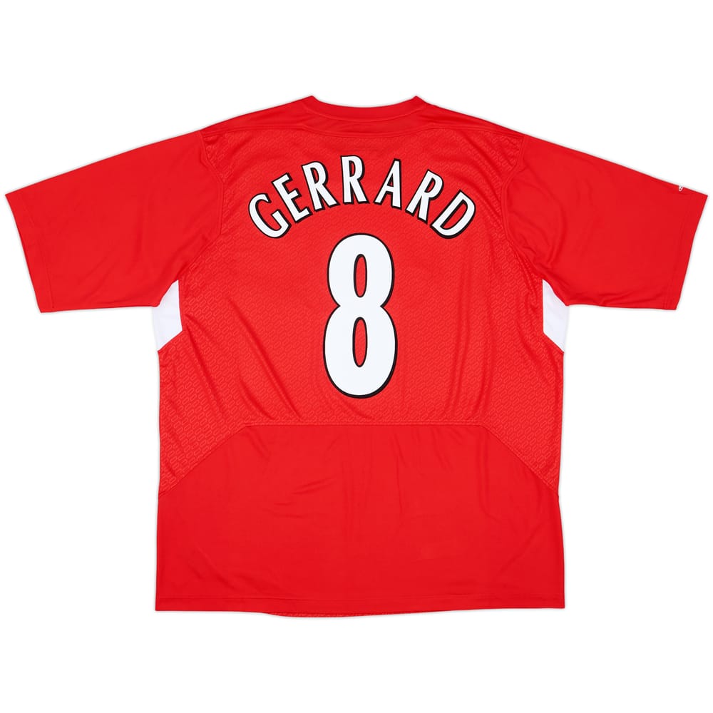 2004-06 Liverpool Home Shirt Gerrard #8 - 5/10 - (XL)