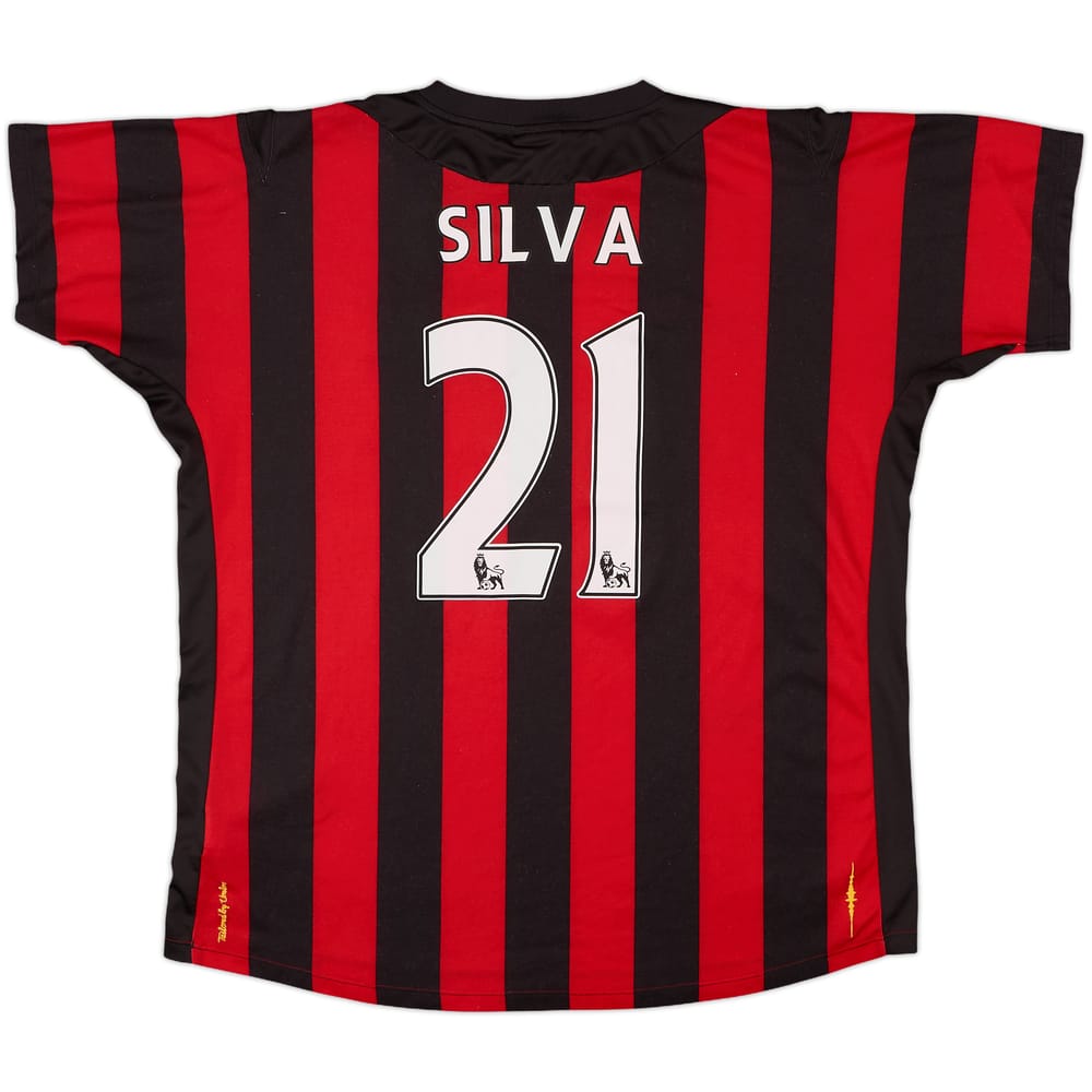 2011-12 Manchester City Away Shirt Silva #21 - 6/10 - (XL)