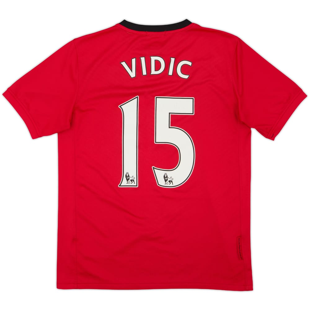2009-10 Manchester United Home Shirt Vidic #15 - 7/10 - (XL.Boys)