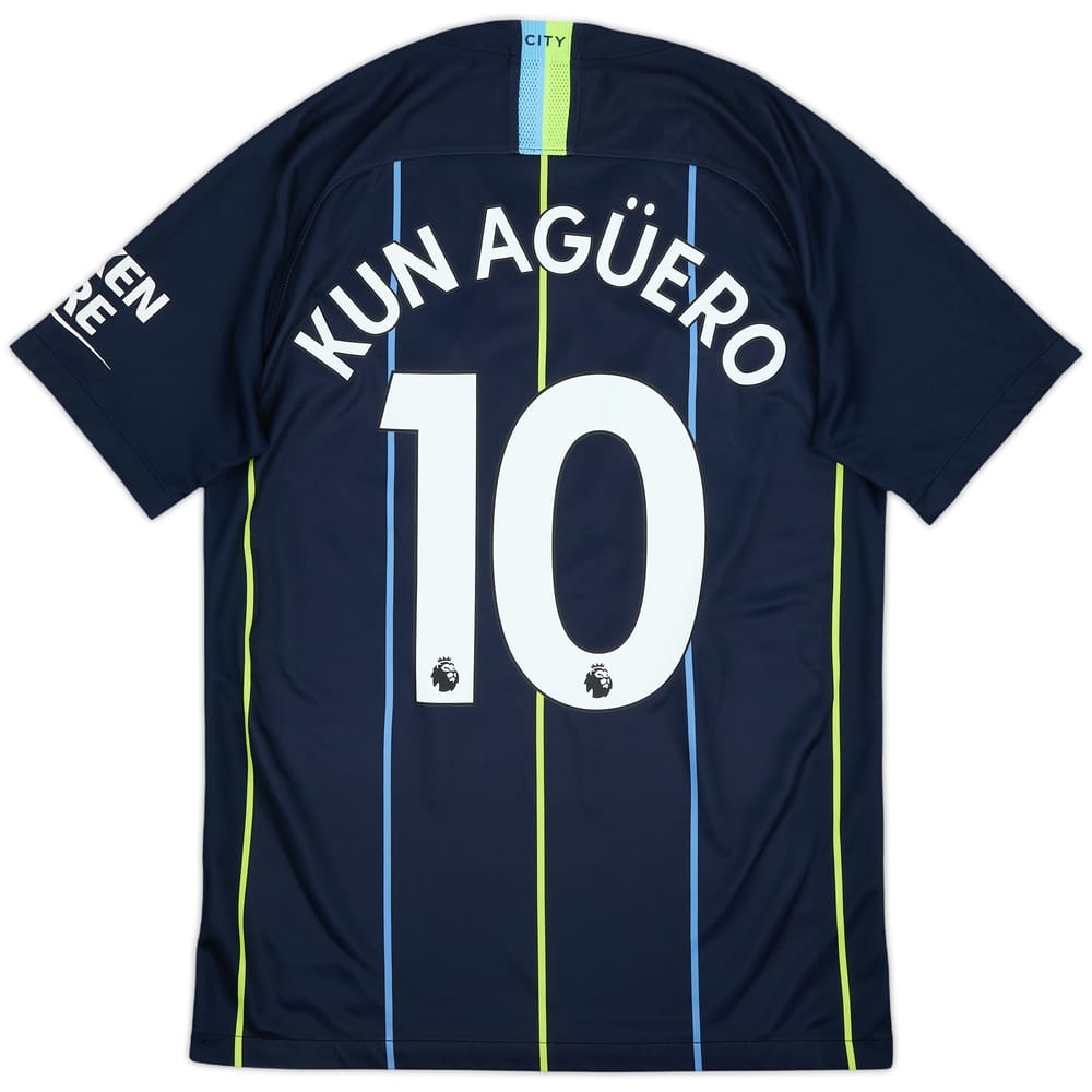 2018-19 Manchester City Away Shirt Kun Aguero #10 - 8/10 - (S)