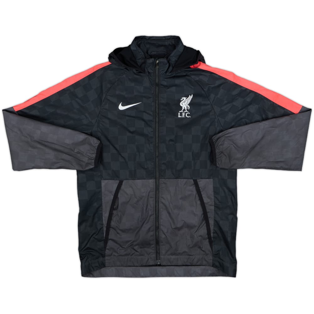 2020-21 Liverpool Nike Hooded Track Jacket - 8/10 - (L.Boys)