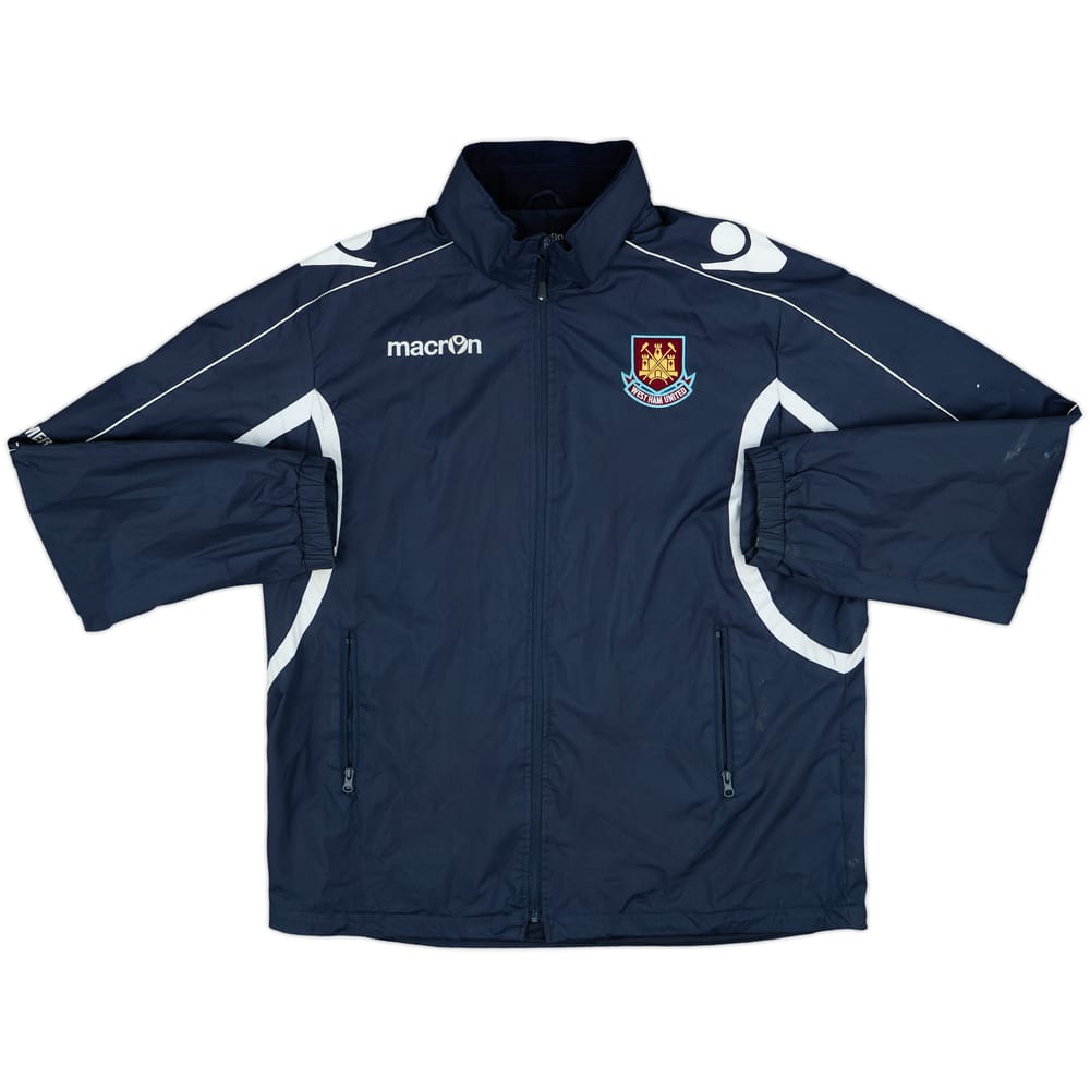 2010-11 West Ham Macron Hooded Rain Jacket - 8/10 - (XL)