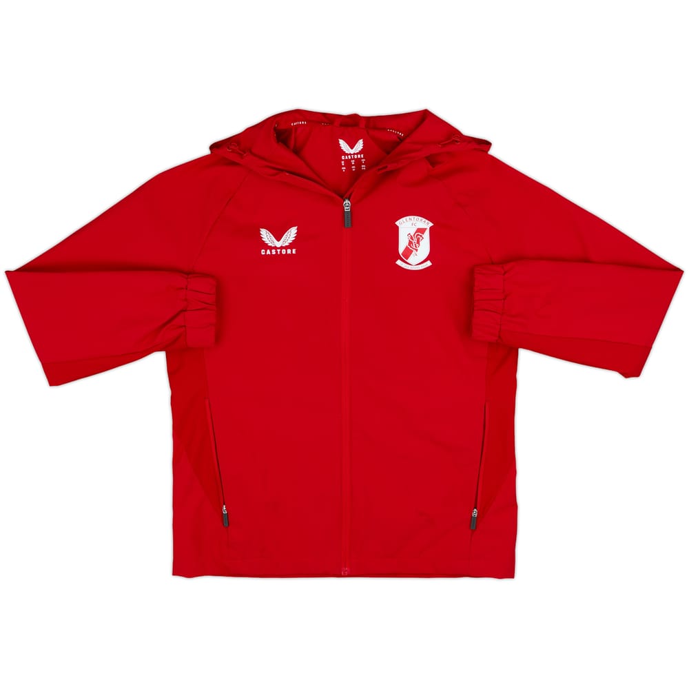 2024-25 Glentoran Castore Hooded Track Jacket - 8/10 - (M)