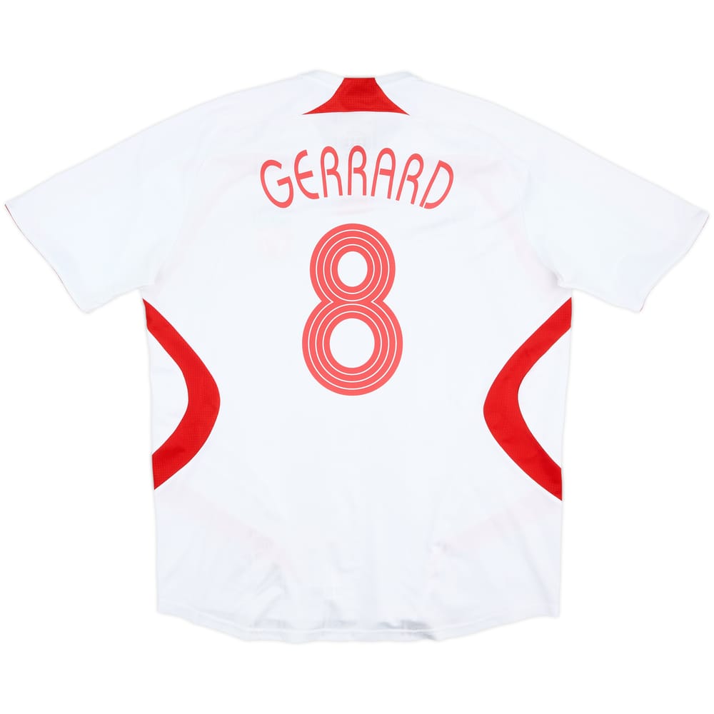 2007-08 Liverpool Away Shirt Gerrard #8 - 6/10 - (XL)