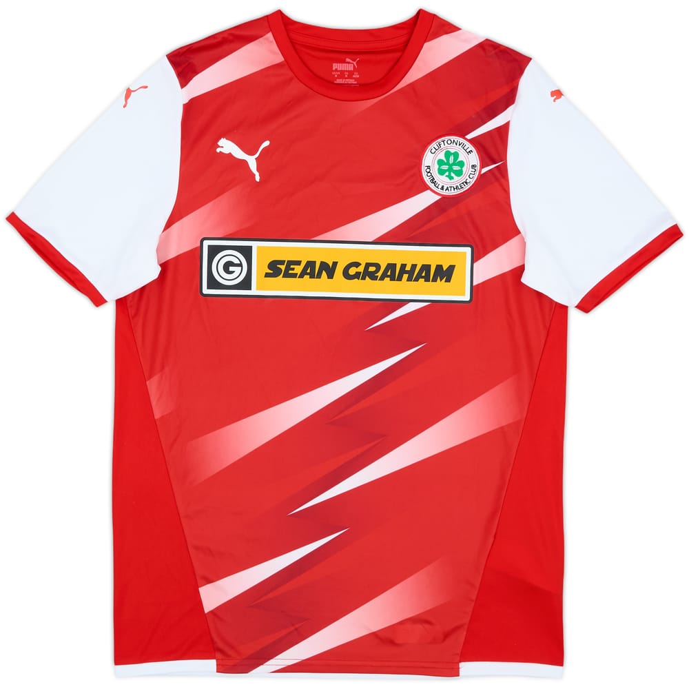 2021-23 Cliftonville Home Shirt - 10/10 - (M)