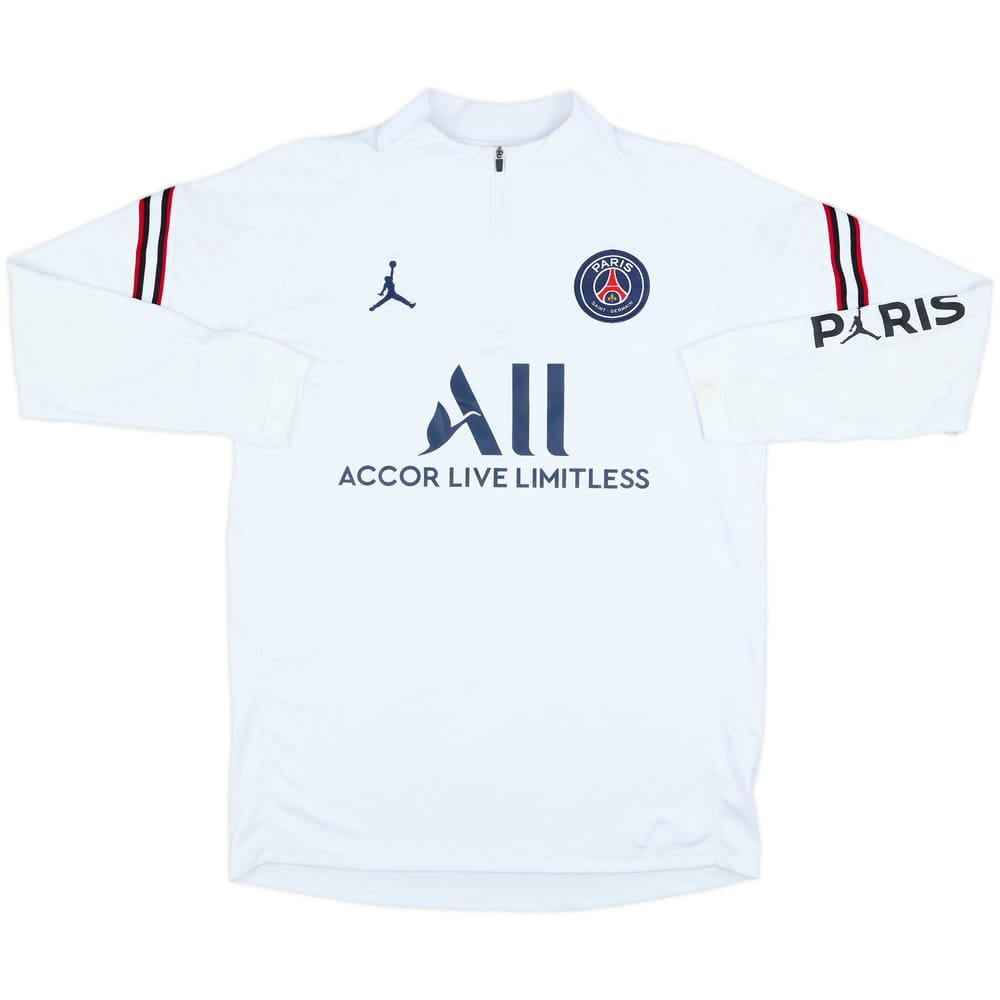 2021-22 Paris Saint-Germain Jordan 1/4 Zip Drill Top - 8/10 - (M)