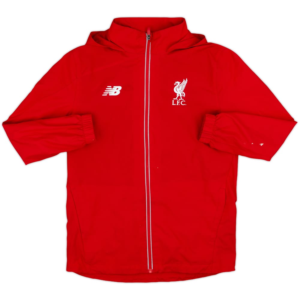 2015-16 Liverpool New Balance Hooded Track Jacket - 7/10 - (L.Boys)