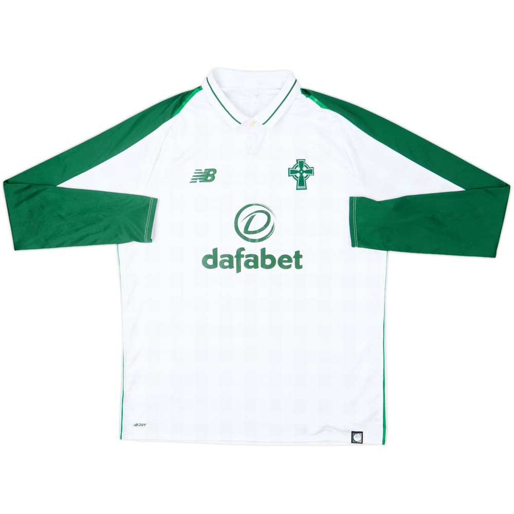 2018-19 Celtic Away L/S Shirt - 7/10 - (L)