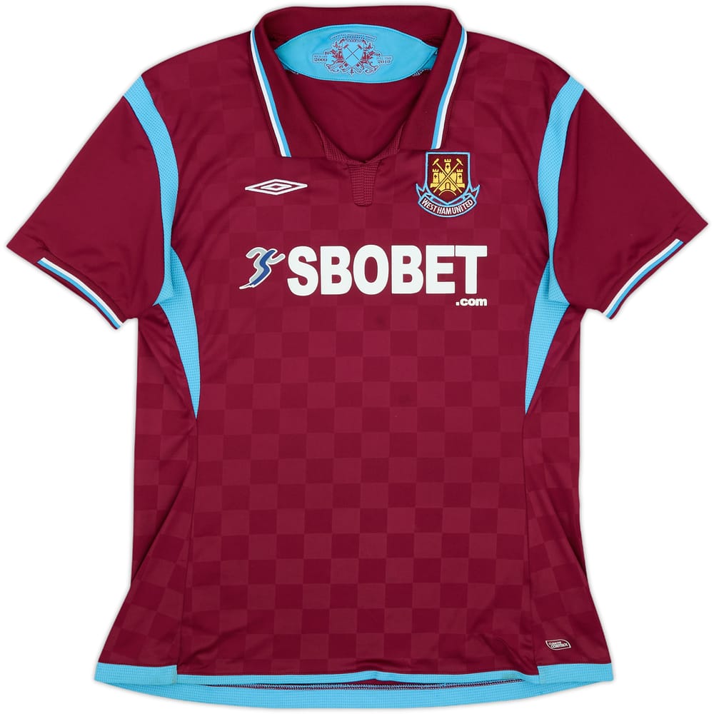 2009-10 West Ham Home Shirt - 9/10 - (Women's L)