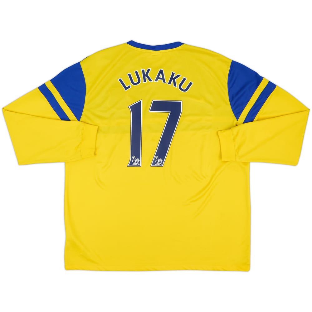 2013-14 Everton Away L/S Shirt Lukaku #17 - 9/10 - (XXL)