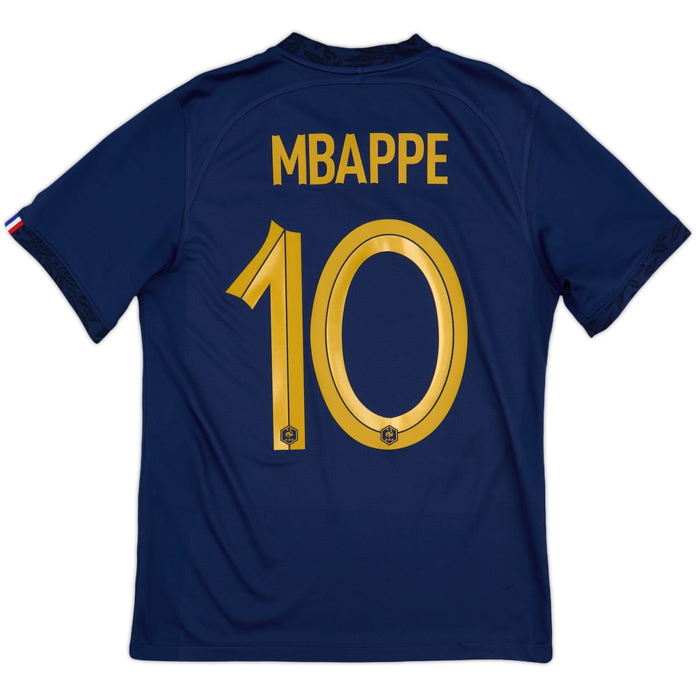 2022-23 France Home Shirt Mbappe #10 - 9/10 - (S)