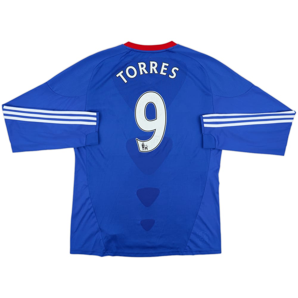 2010-11 Chelsea Home L/S Shirt Torres #9 - 6/10 - (L)