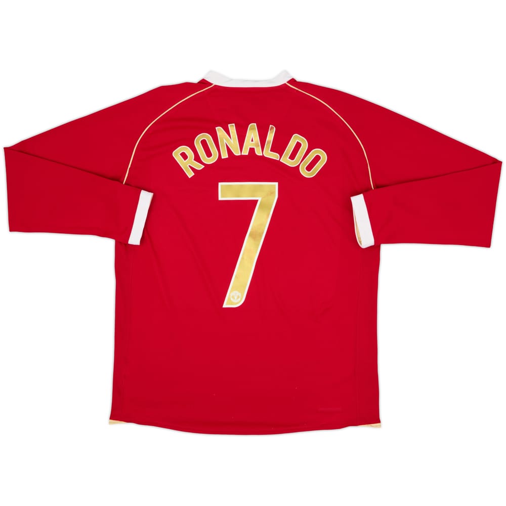 2006-07 Manchester United Home L/S Shirt Ronaldo #7 - 6/10 - (L)