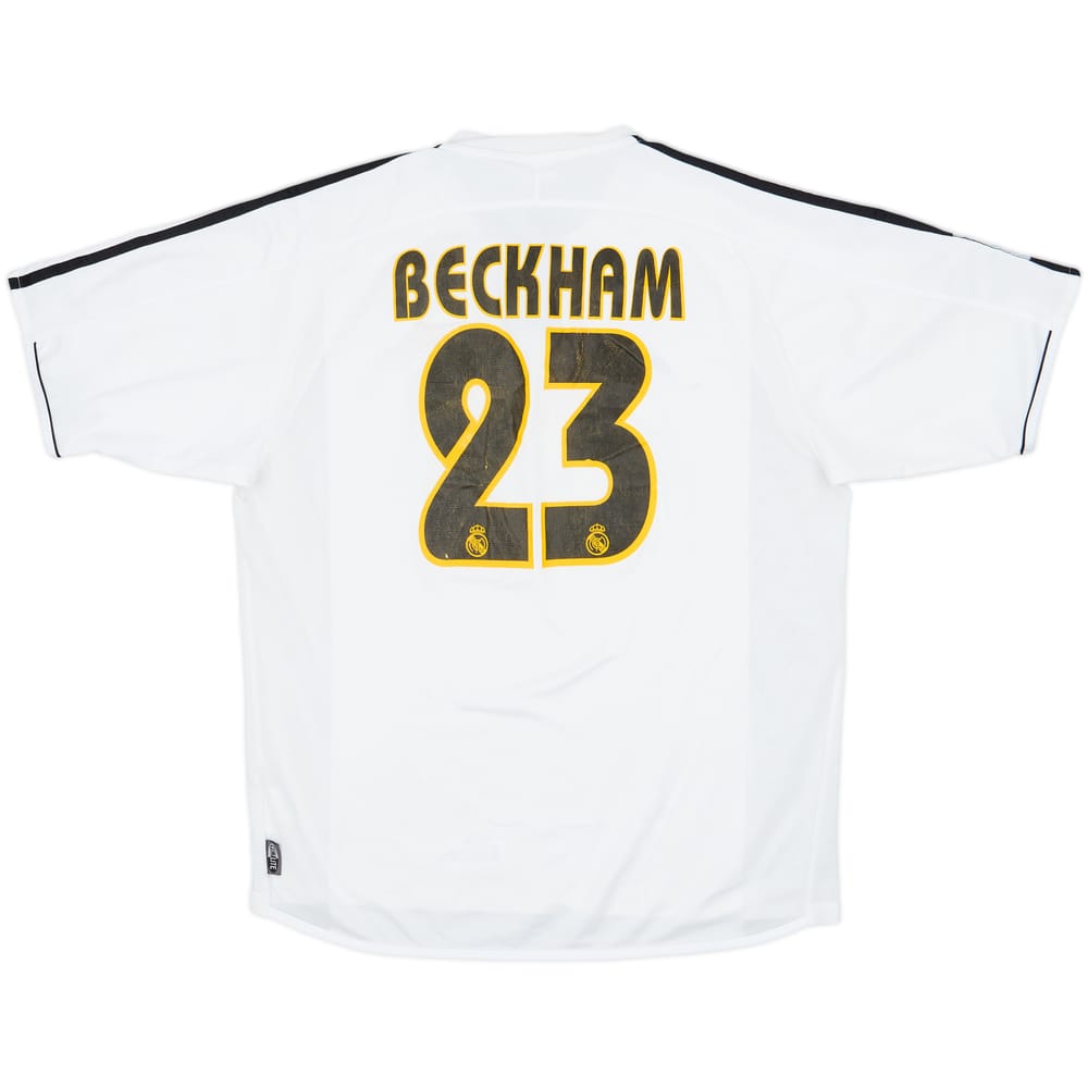 2003-04 Real Madrid Home Shirt Beckham #23 - 5/10 - (L)