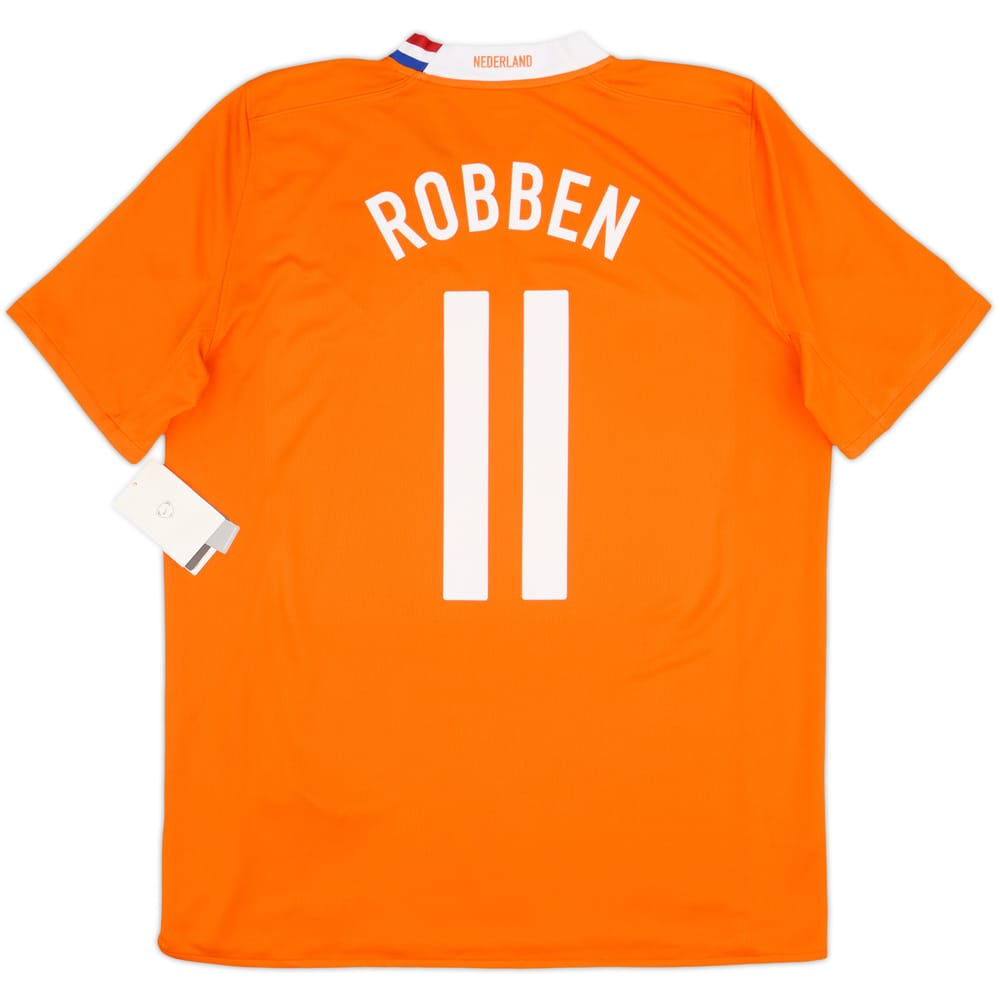 2008-10 Netherlands Home Shirt Robben #11 (L)