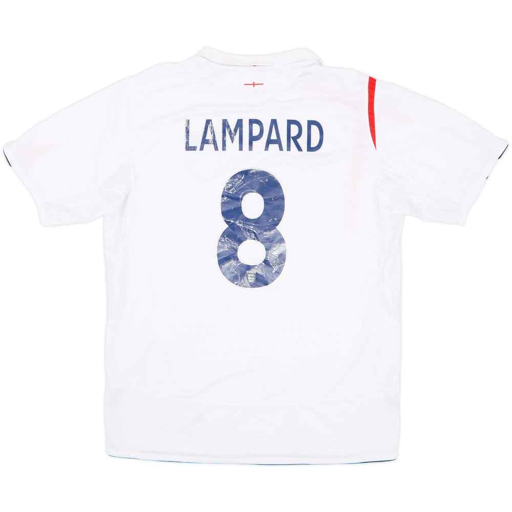 2005-07 England Home Shirt Lampard #8 - 5/10 - (L)
