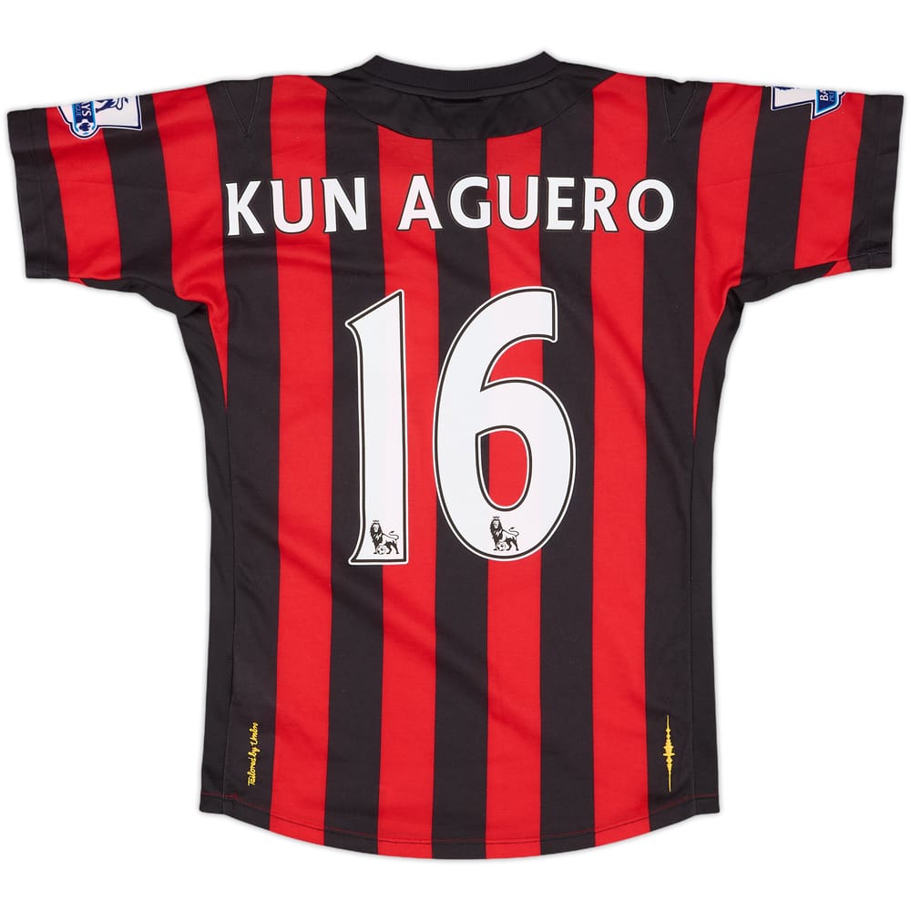 2011-12 Manchester City Away Shirt Kun Aguero #16 - 7/10 - (XL.Boys)