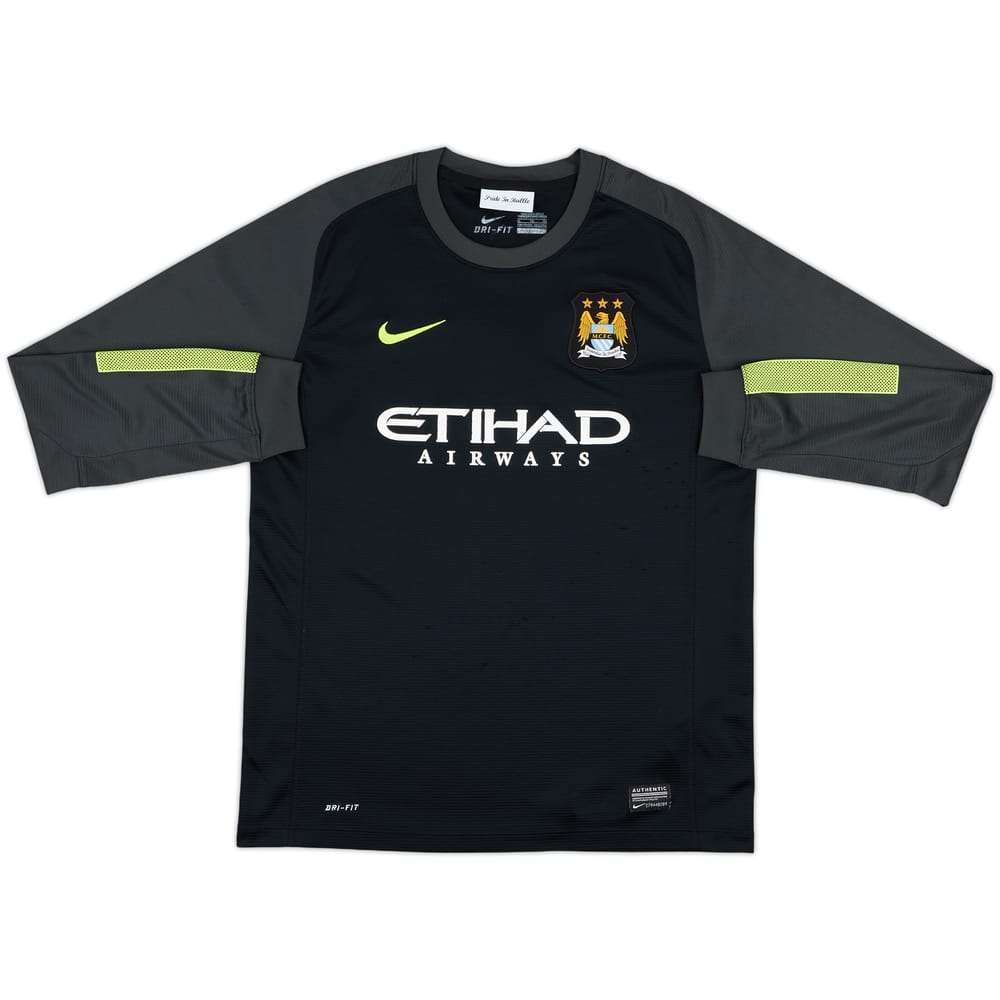 2013-14 Manchester City GK Shirt - 6/10 - (XL.Boys)