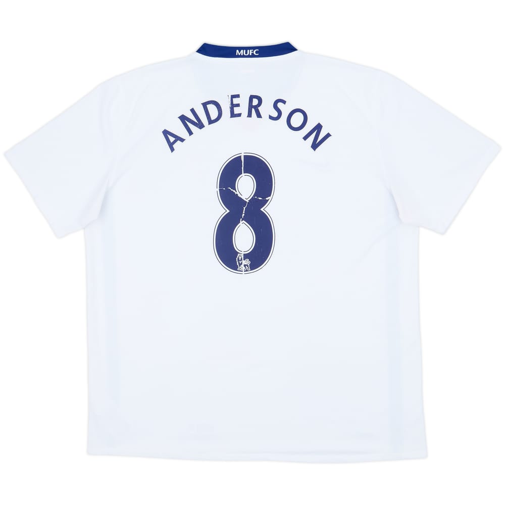 2008-10 Manchester United Away Shirt Anderson #8 - 5/10 - (XL)