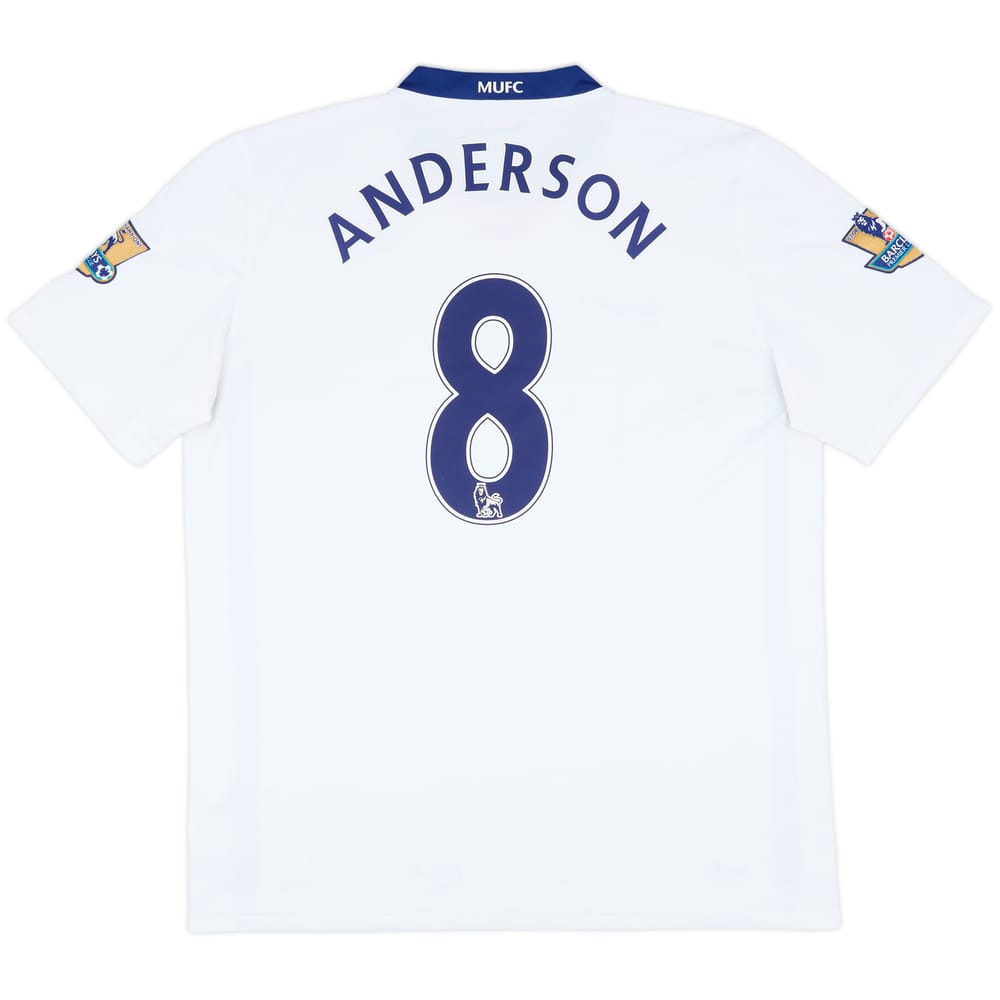 2008-10 Manchester United Away Shirt Anderson #8 - 8/10 - (L)