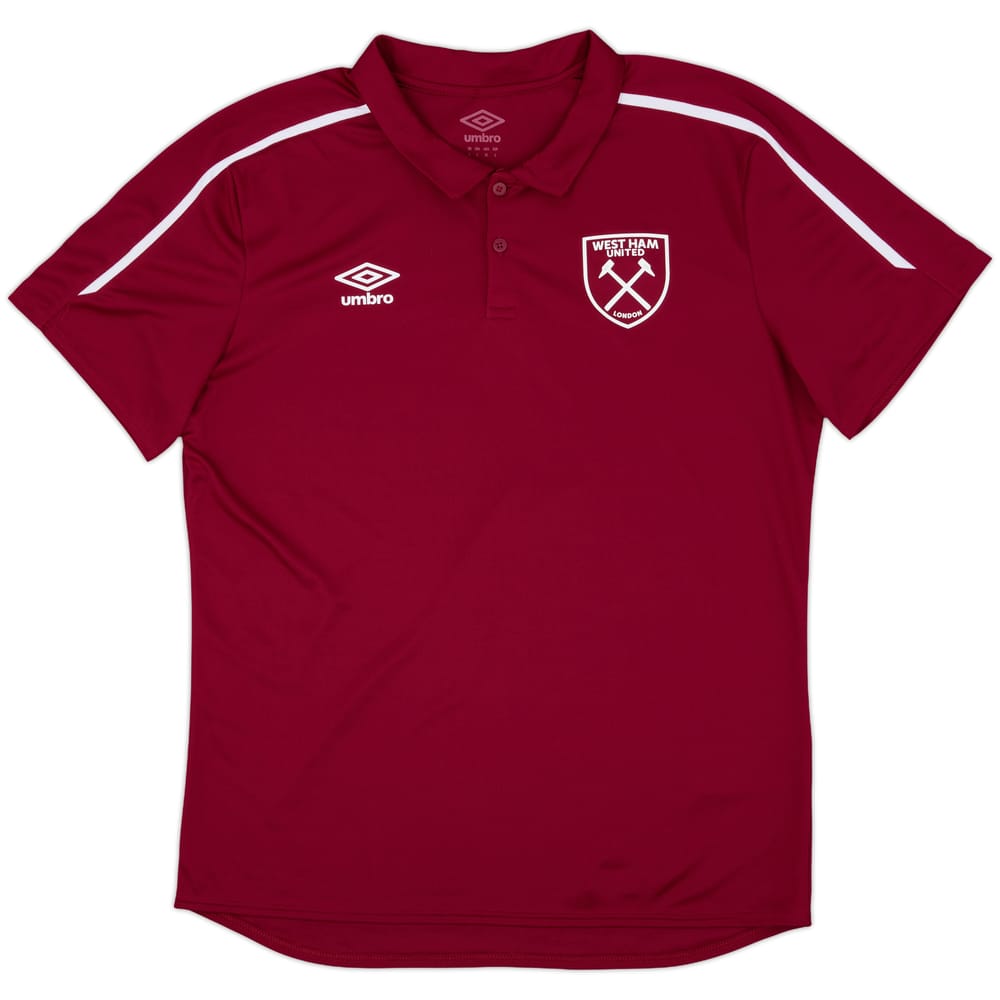 2018-19 West Ham Umbro Polo Shirt - 9/10 - (L)