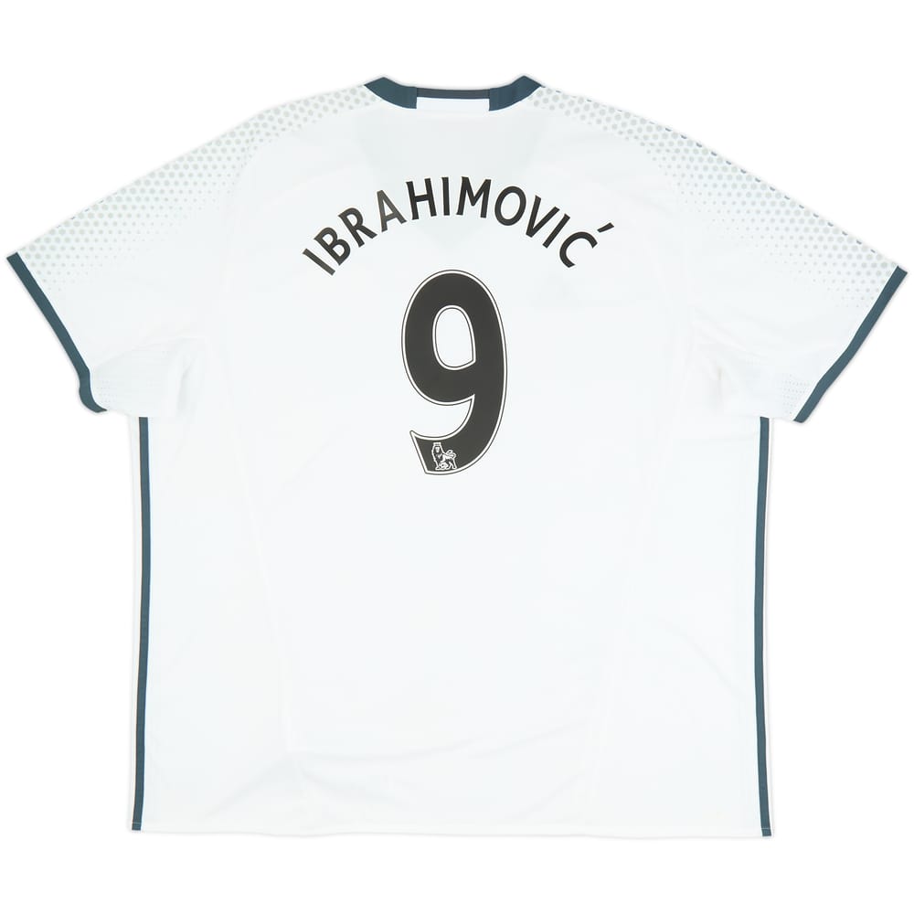Camiseta de la tercera equipación del Manchester United 2016-17 Ibrahimovic #9 - 8/10 - (3XL)