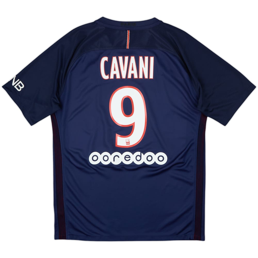 2016-17 Paris Saint-Germain Home Shirt Cavani #9 - 9/10 - (L)