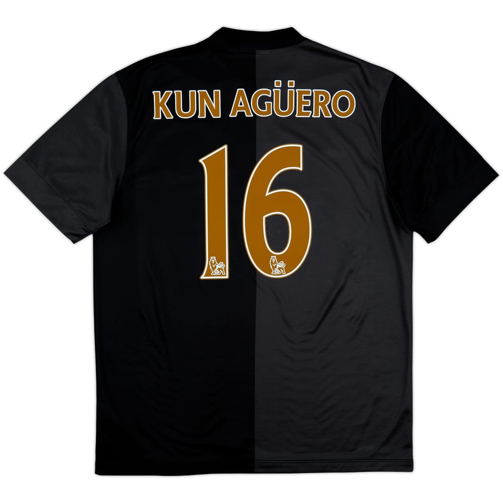 2013-14 Manchester City Away Shirt Kun Aguero #16 - 8/10 - (L)
