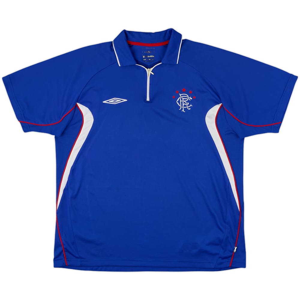 2006-07 Rangers Umbro 1/4 Zip Training Shirt - 6/10 - (XL)