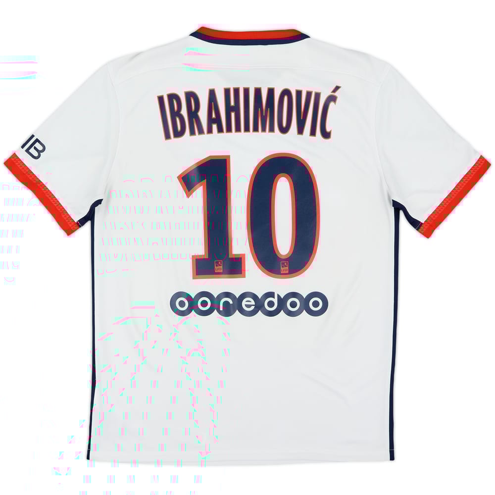 2015-16 Paris Saint-Germain Away Shirt Ibrahimovic #10 - 6/10 - (M)