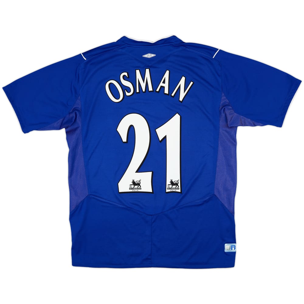 2004-05 Everton Home Shirt Osman #21 - 7/10 - (M)