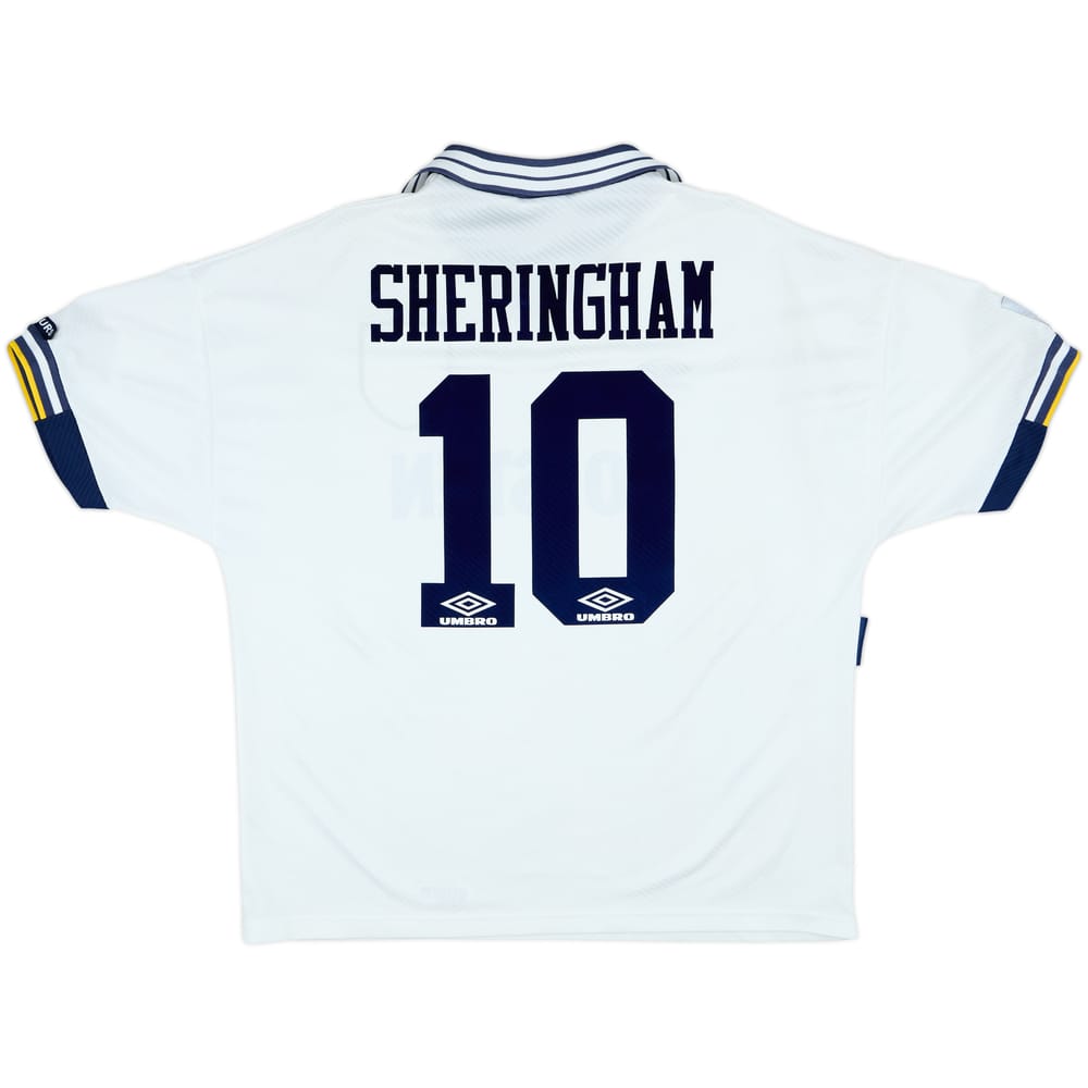 1993-95 Tottenham Home Shirt Sheringham #10 - 9/10 - (XXL)