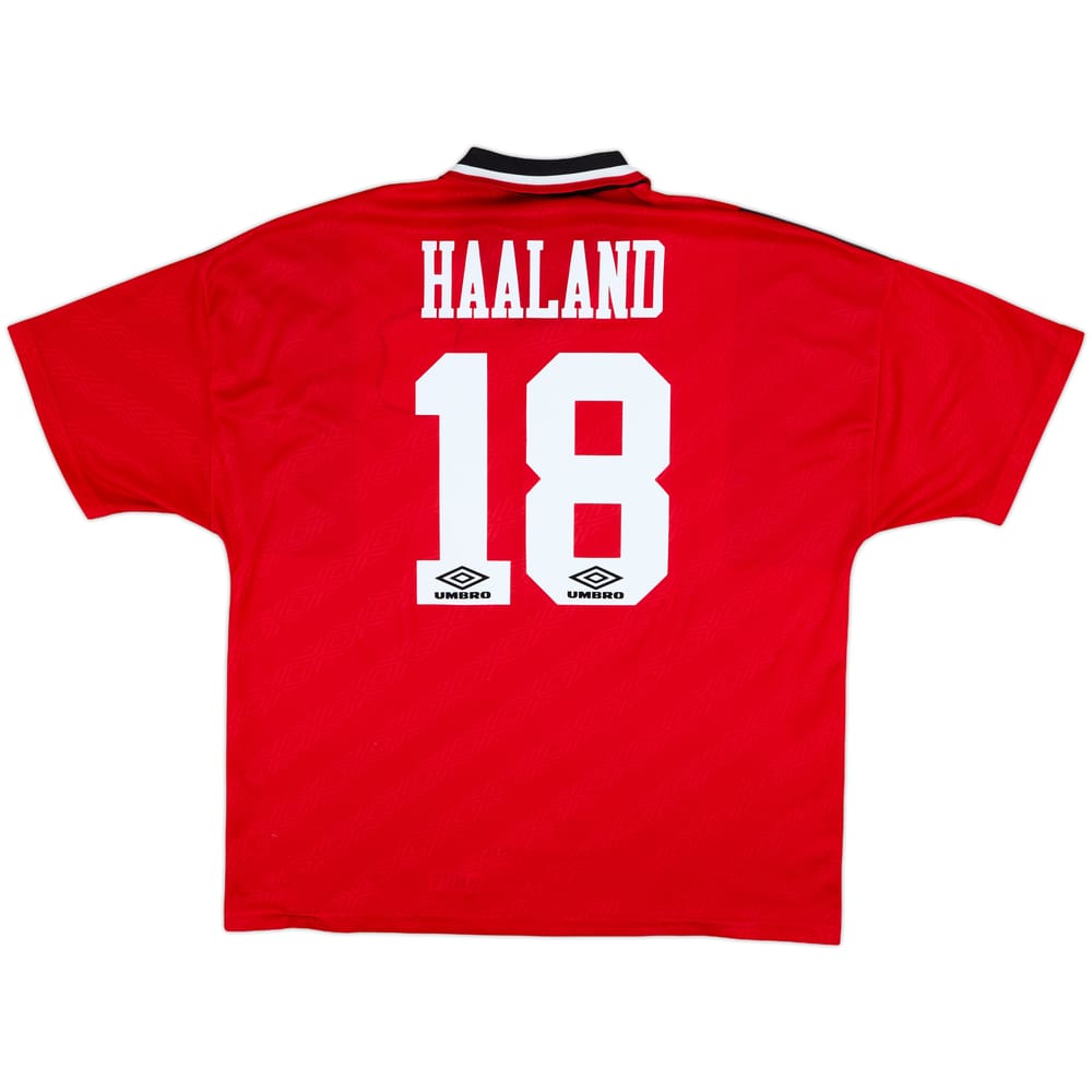 1994-96 Nottingham Forest Home Shirt Haaland #18 - 9/10 - (XXL)