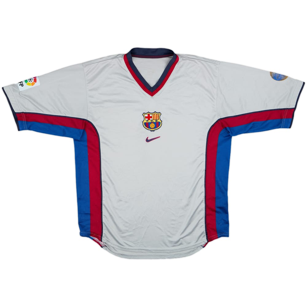 1998-01 Barcelona Away Shirt Kluivert #9 - 5/10 - (M)