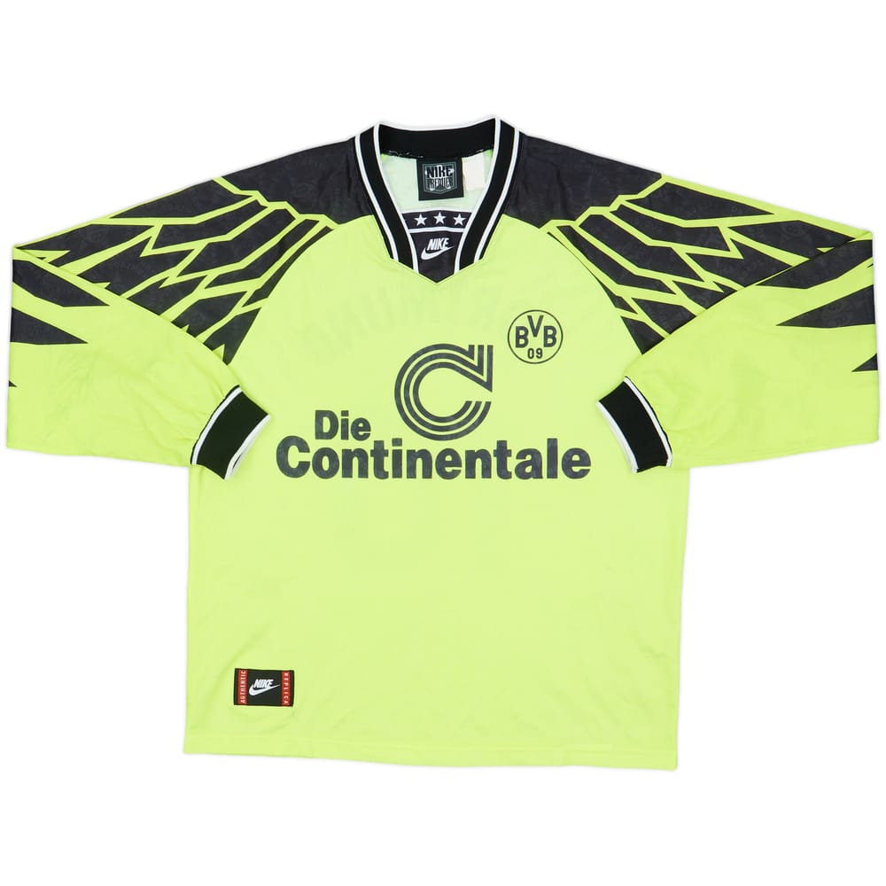 1994-95 Borussia Dortmund Home L/S Shirt #10 - 7/10 - (XL)