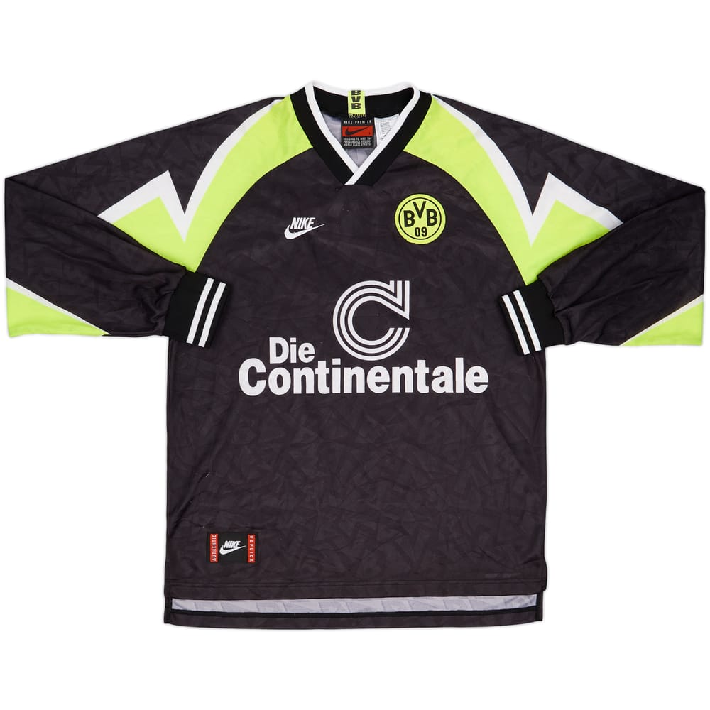 1995-96 Borussia Dortmund Away L/S Shirt - 8/10 - (L)