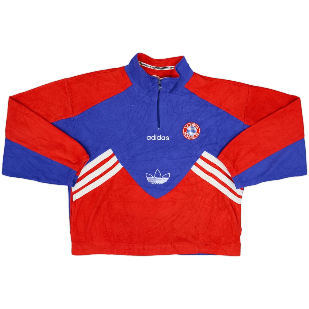 1995-96 Bayern Munich adidas 1/4 Zip Fleece Top - 8/10 - (M/L)