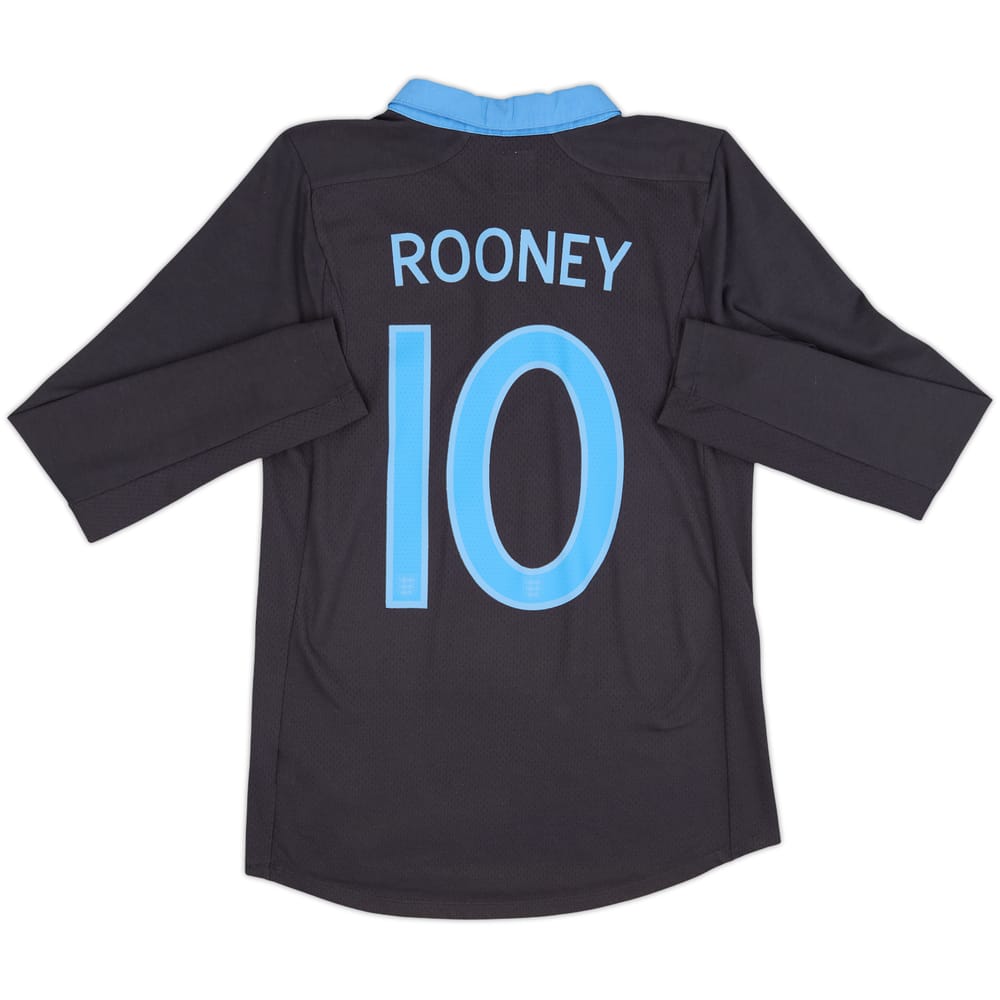 2011-12 England Away L/S Shirt Rooney #10 - 9/10 - (S)