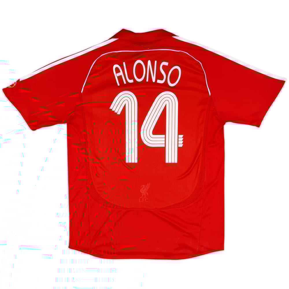 2006-08 Liverpool Home Shirt Alonso #14 - 7/10 - (L)