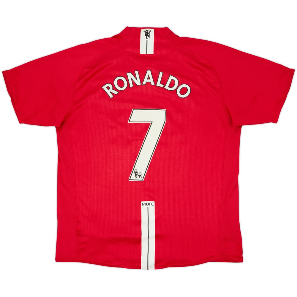 2007-09 Manchester United Home Shirt Ronaldo #7 - 6/10 - (L)
