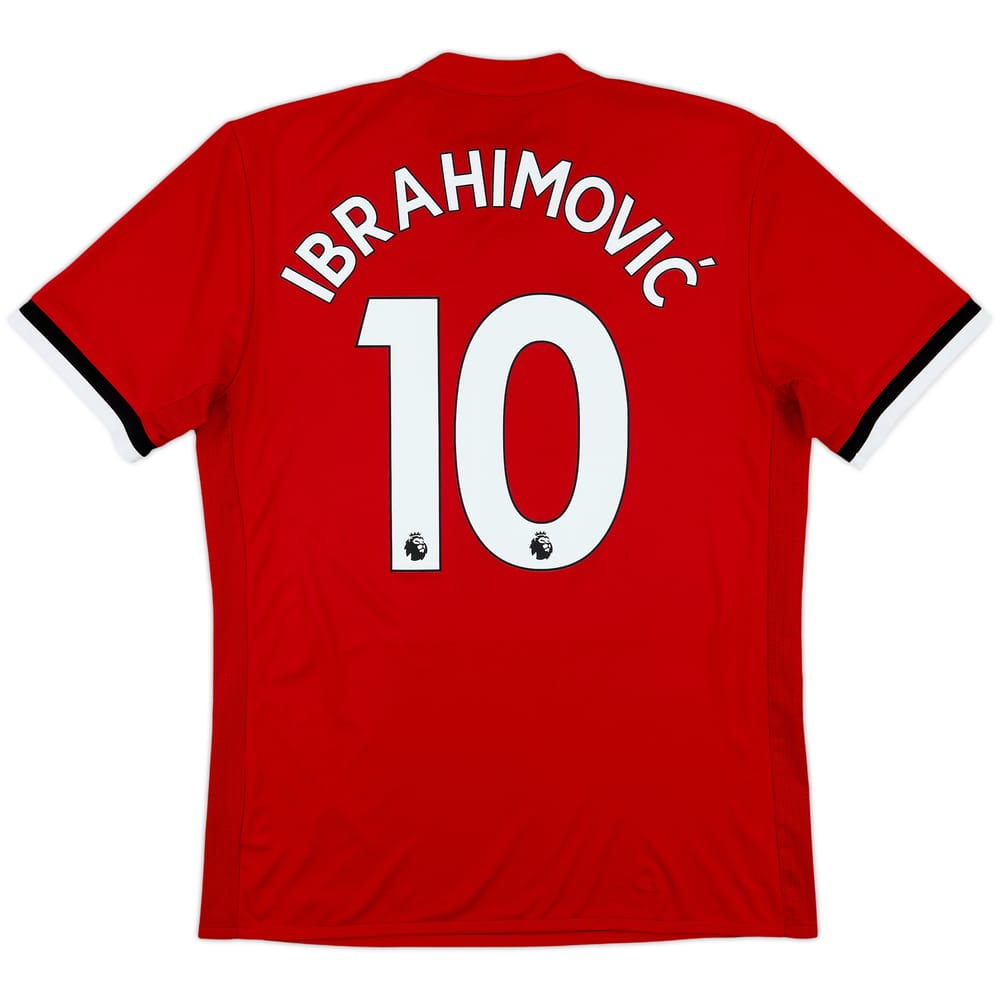 2017-18 Manchester United Home Shirt Ibrahimovic #10 - 9/10 - (M)
