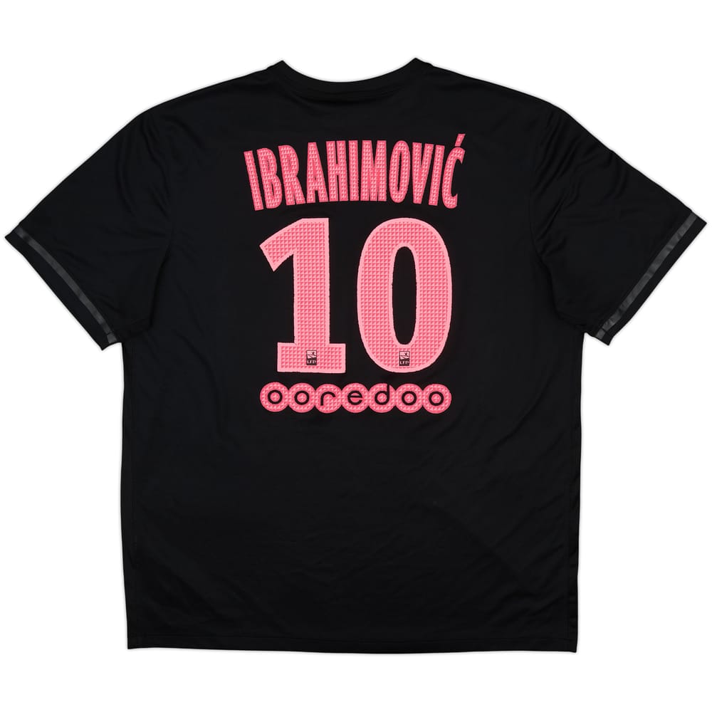 Camiseta de la tercera equipación del Paris Saint-Germain 2015-16 Ibrahimovic #10 - 8/10 - (XL)